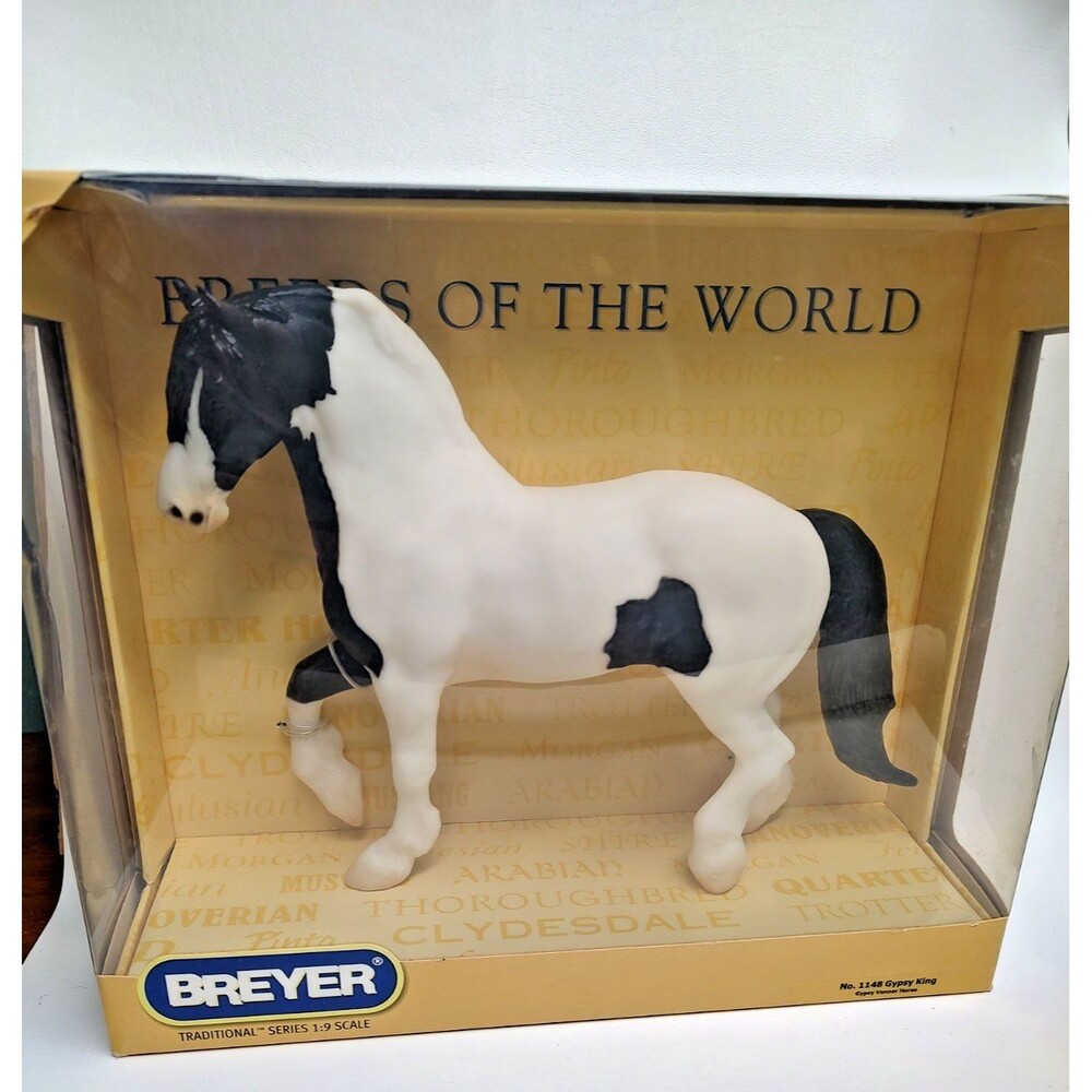 Vintage 2007 Breyer Horse #1148 The Gypsy King Draft Pinto Stallion NRFB